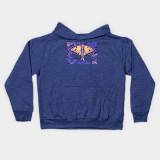 chinese moon moth Kids Hoodie